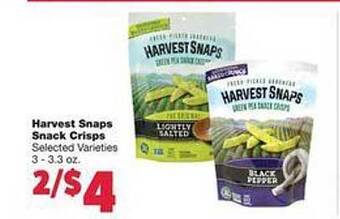 Family Fare Harvest snaps snack crisps offer