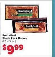 Family Fare Smithfield stack pack bacon offer