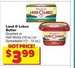 Family Fare Land o lakes butter offer
