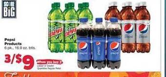Family Fare Pepsi products offer