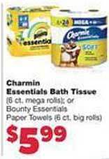 Family Fare Charmin essentials bath tissue offer