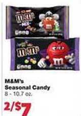 Family Fare M&m's seasonal candy offer
