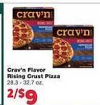 Family Fare Crav'n flavor rising crust pizza offer
