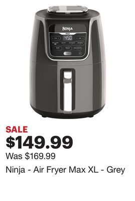 Best Buy Ninja - air fryer max xl - grey offer