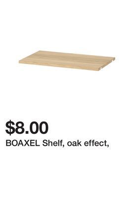 Ikea Boaxel shelf, oak effect, offer