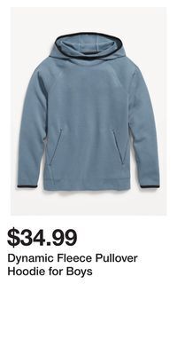 Old Navy Dynamic fleece pullover hoodie for boys offer