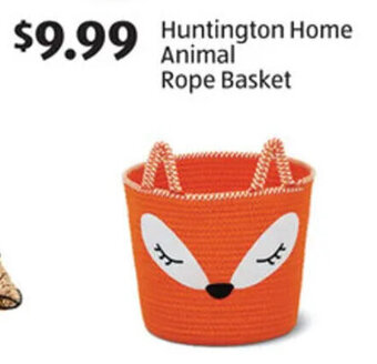 Aldi Huntington Home Animal Rope Basket offer