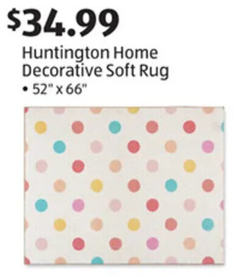 Aldi Huntington Home Decorative Soft Rug offer