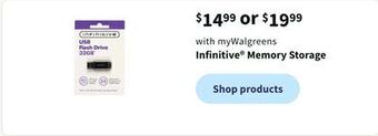 Walgreens Infinitive memory storage offer