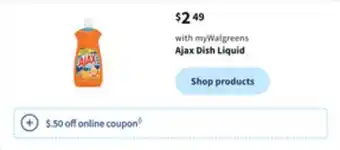 Walgreens Ajax dish liquid offer