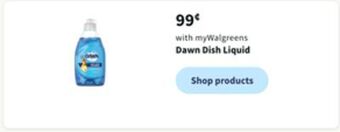 Walgreens Dawn dish liquid offer