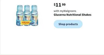 Walgreens Glucerna nutritional shakes offer