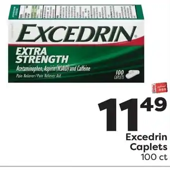 Weis Markets Excedrin caplets offer