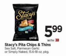 Tops Stacy's Pita Chips & Thins offer