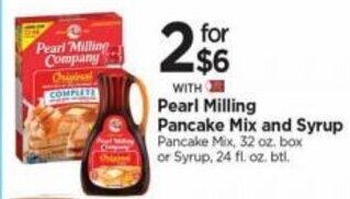 Tops Pearl Milling Pancake Mix and Syrup offer