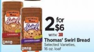 Tops Thomas' Swirl Bread offer