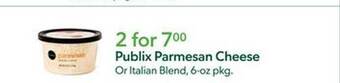 Publix Publix parmesan cheese offer