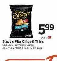 Tops Stacy's pita chips & thins offer