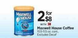 Tops Maxwell house coffee offer