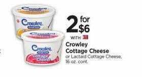 Tops Crowley cottage cheese offer