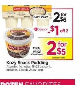 Kozy shack pudding
