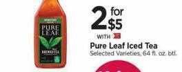 Tops Pure leaf iced tea offer