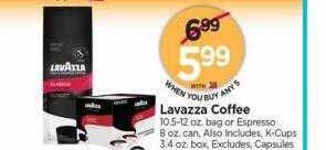Tops Lavazza coffee offer
