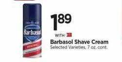 Tops Barbasol shave cream offer