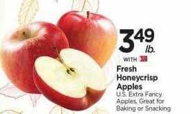 Tops Fresh honeycrisp apples offer