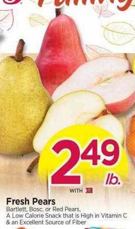 Tops Fresh pears offer