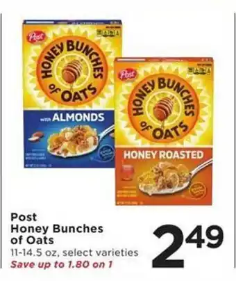 Cub Foods Post honey bunches of oats offer