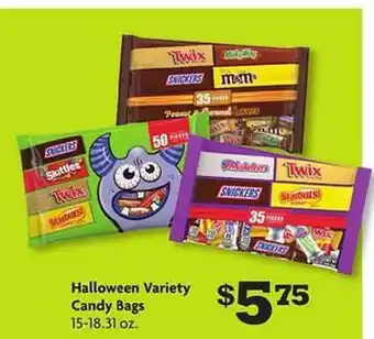 Family Dollar Halloween candy bags offer