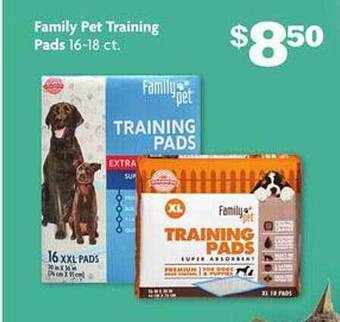 Family Dollar Family pet training pads offer