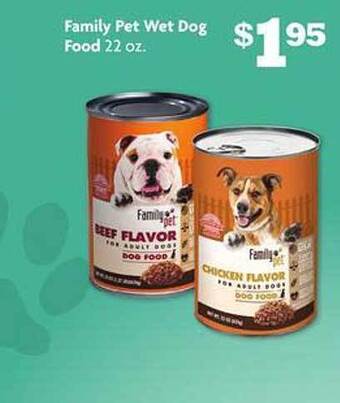 Family Dollar Family pet wet dog food offer