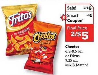Family Dollar Cheetos or fritos offer