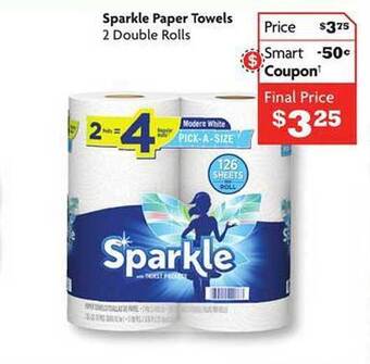 Family Dollar Sparkle paper towels offer