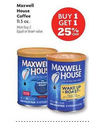Family Dollar Maxwell house coffee offer