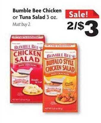 Family Dollar Bumble bee chicken or tuna salad offer