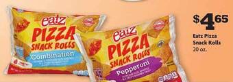 Family Dollar Eatz pizza snack rolls offer