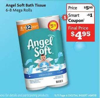 Family Dollar Angel soft bath tissue offer