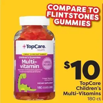 Weis Markets Topcare children's multi - vitamins offer