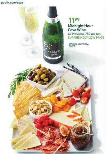 Publix Midnight hour cava wine offer