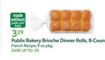 Publix Publix bakery brioche dinner rolls offer