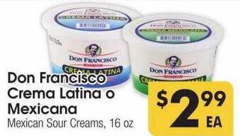 Cardenas Don francisco crema latina o mexicana offer