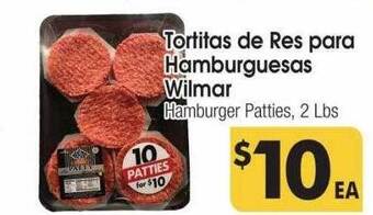 Cardenas Tortitas de res para hamburguesas wilmar hamburger patties offer
