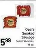 Foodarama Opa's smoked sausage offer