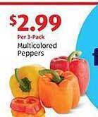 Aldi Multicolored peppers offer