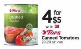 Tops Tops Canned Tomatoes offer