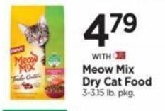 Tops Meow Mix Dry Cat Food offer
