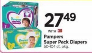 Tops Pampers Super Pack Diapers offer